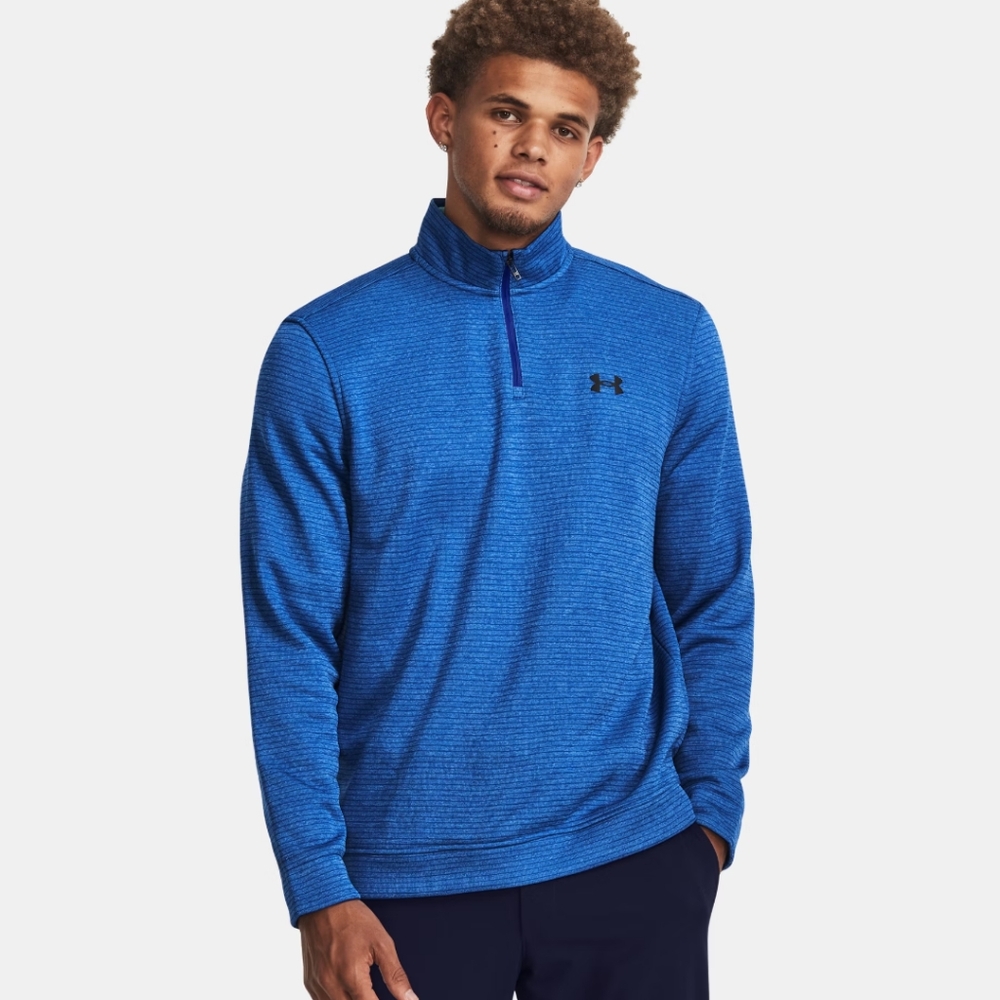 Under Armour Storm 1/4 Zip Sweater Fleece Men's Blue Size XL Golf Sweatshirt